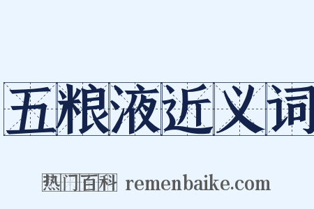 五粮液近义词是什么意思的图片